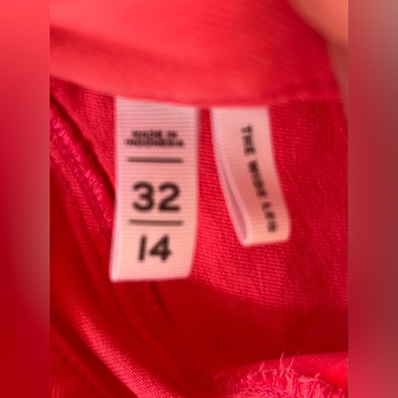 The Wide Leg Coral High Rise Cropped Jeans Size 14 (32) - Picture 4 of 6